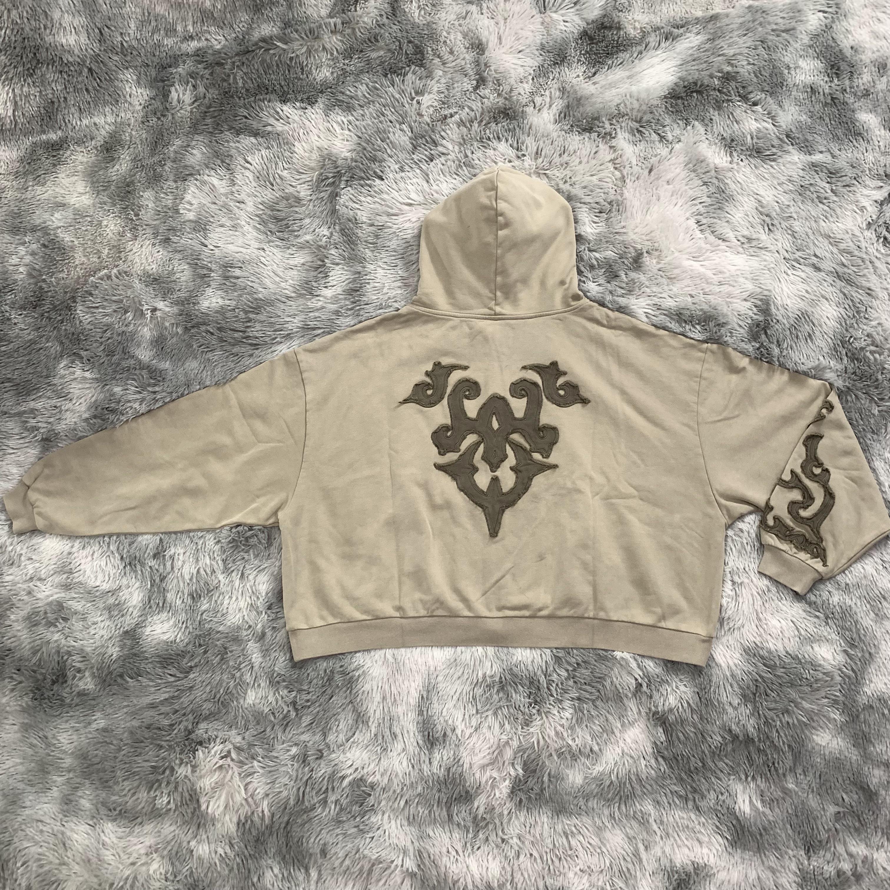 DENIMGUYS Oversized Men's Hoodies Custom Patch Applique Embroidery Sun Faded Cotton French Terry Men Plus Size Hoodie