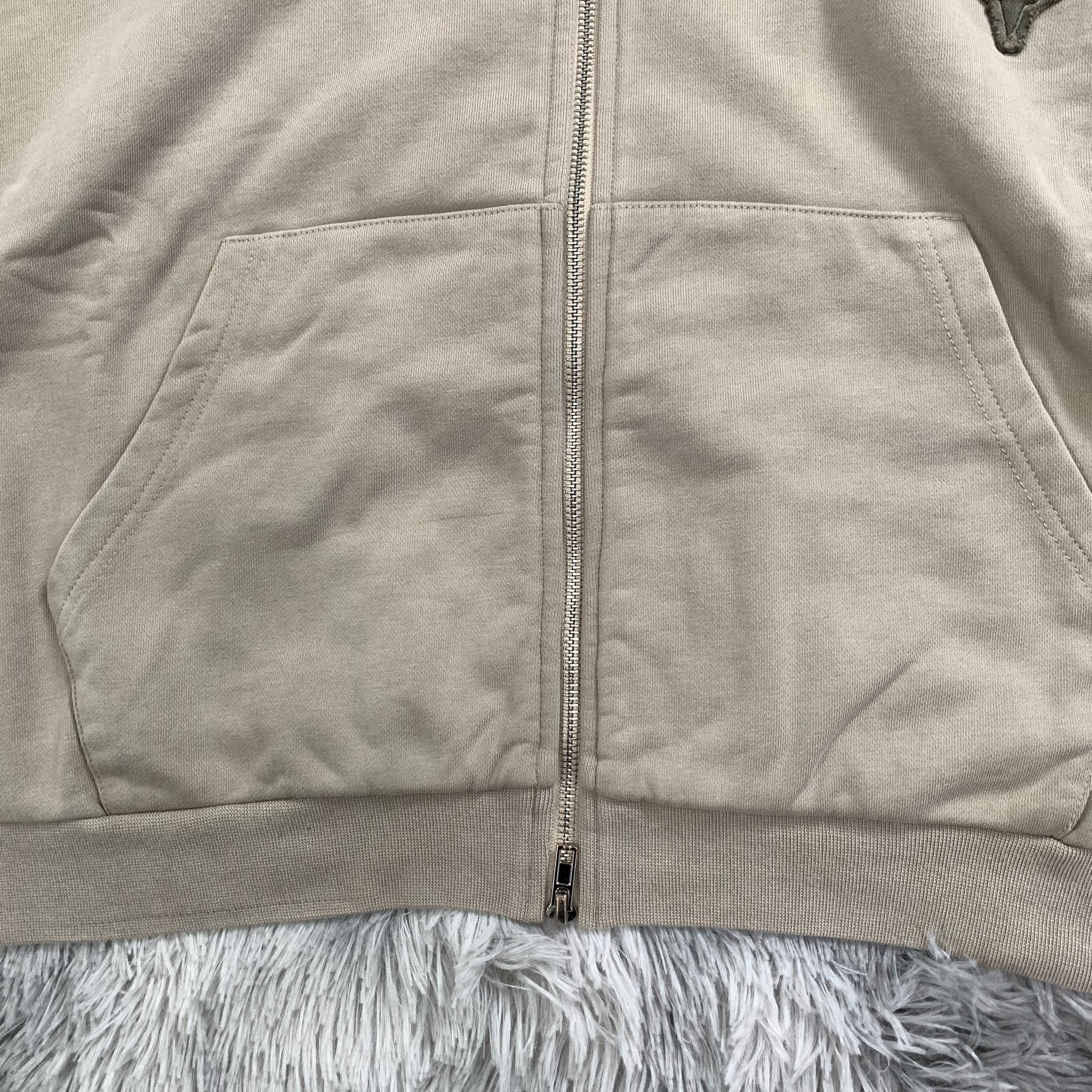DENIMGUYS Oversized Men's Hoodies Custom Patch Applique Embroidery Sun Faded Cotton French Terry Men Plus Size Hoodie