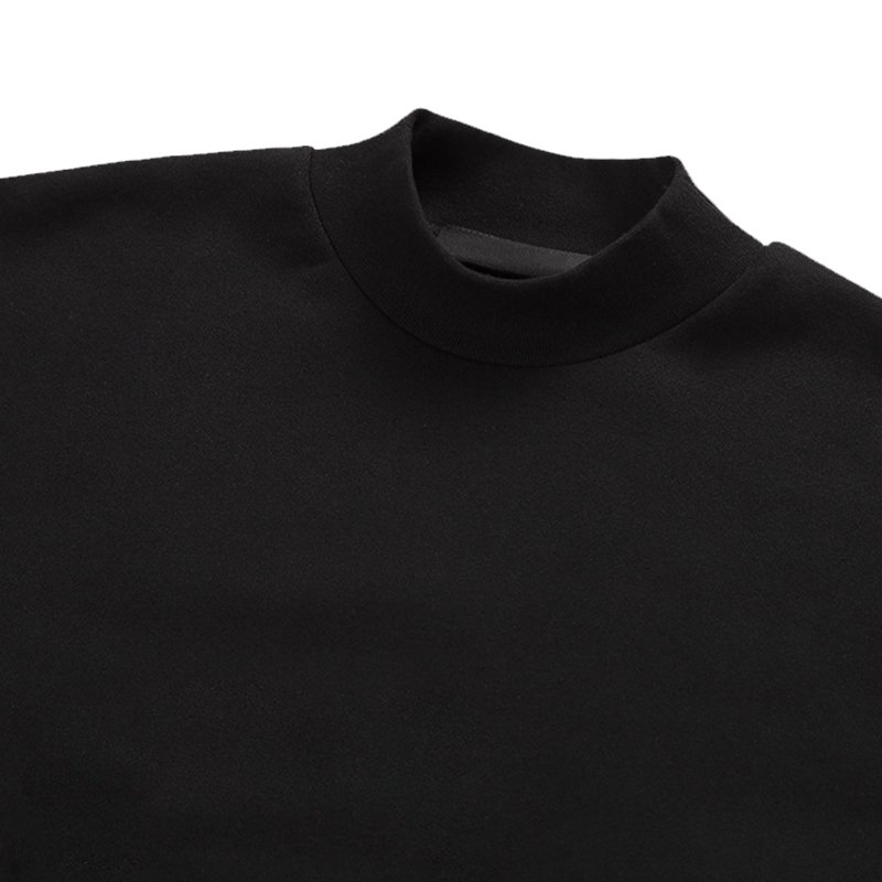 Custom High Luxury Men's Sweatshirt Fit Mock Neck Cotton Oversize Crewneck Streetwear men's hoodies & Sweatshirts