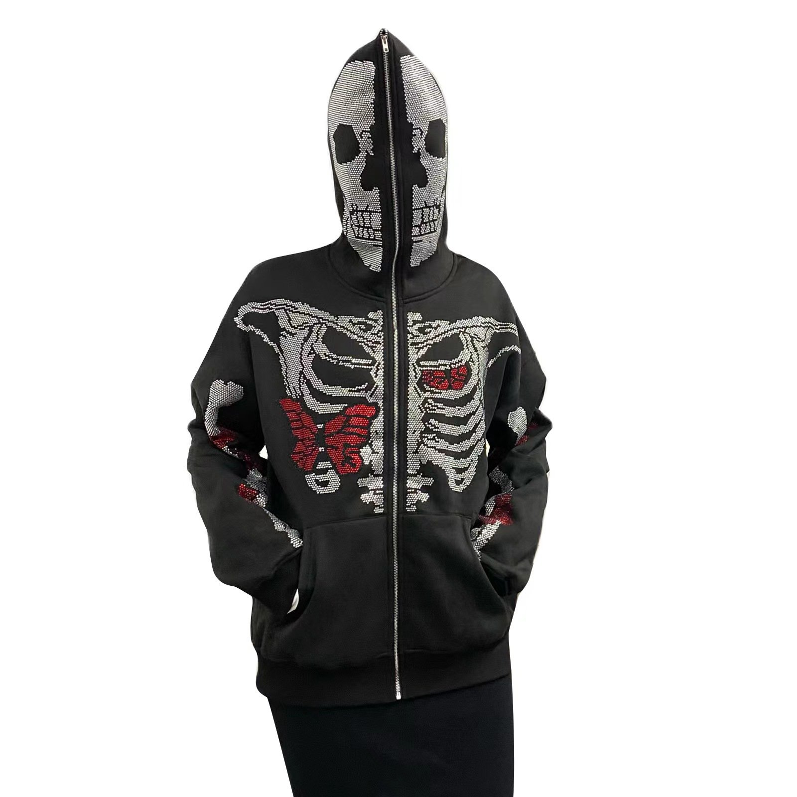 Wholesale Comfortable Cotton Men's Hoodies Sweatshirts Custom Labeled and Durable with Zipper Oversized Patterned Clothing