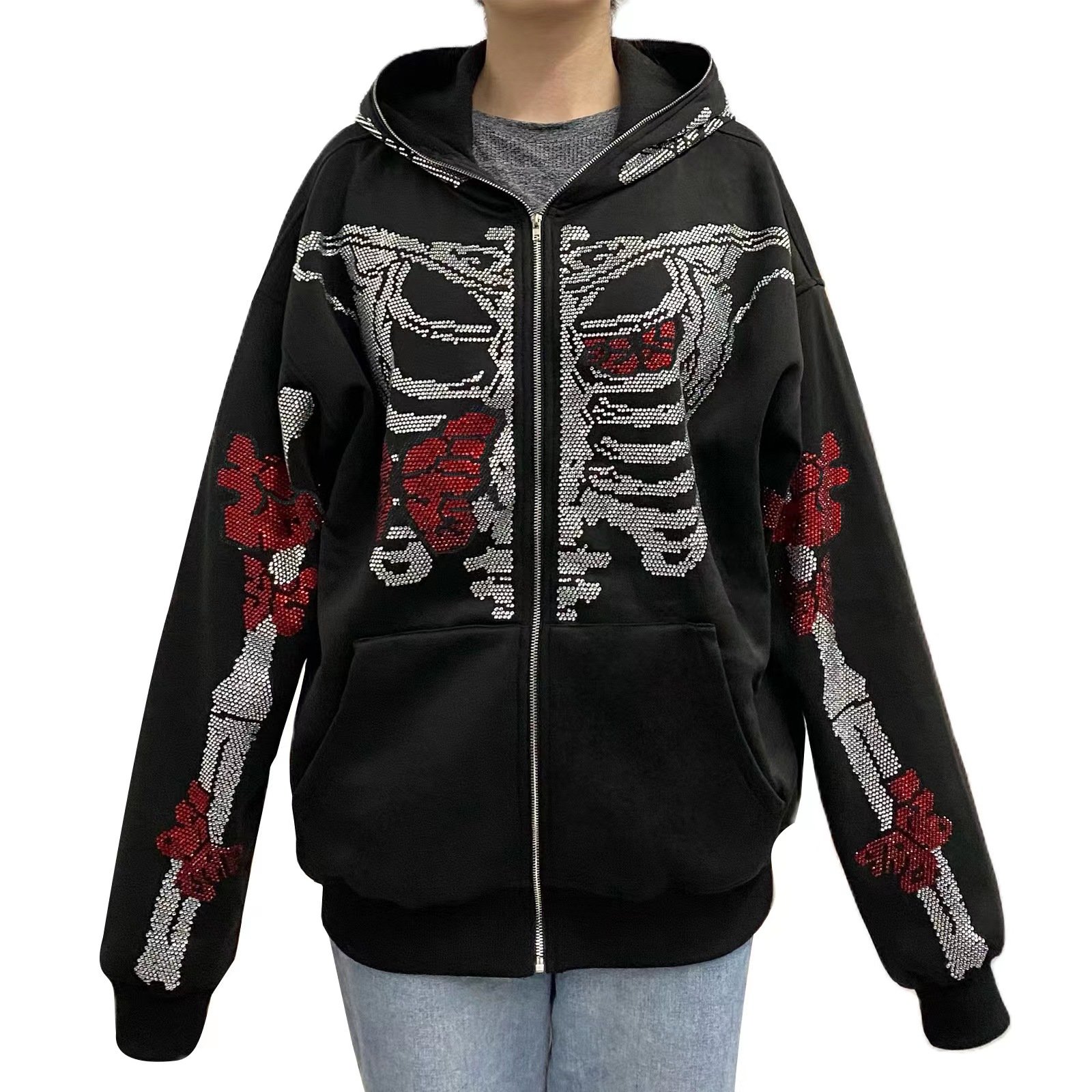 Wholesale Comfortable Cotton Men's Hoodies Sweatshirts Custom Labeled and Durable with Zipper Oversized Patterned Clothing