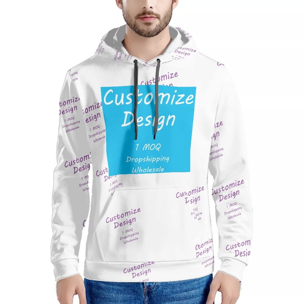 Low Price Plus Size Hooded Sweatshirt Print on Demand Wholesale Dropshipping Lightweight Long Sleeve Men's Hoodie Sweatshirt