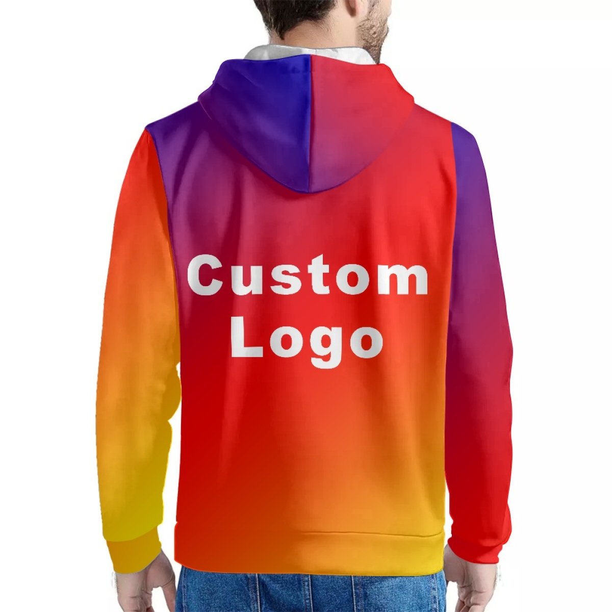 Customized Men's Hoodie High Quality Sweatshirts Hoodie For Men S-6XL Full Printed Hoodies Print On Demand Wholesale