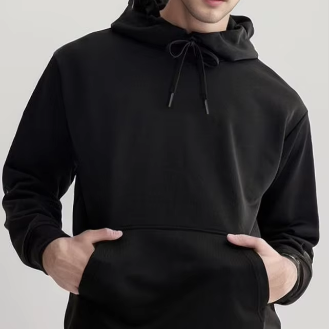 Wholesale high quality cotton blank sportswear custom logo casual pull rope oversized hoodie