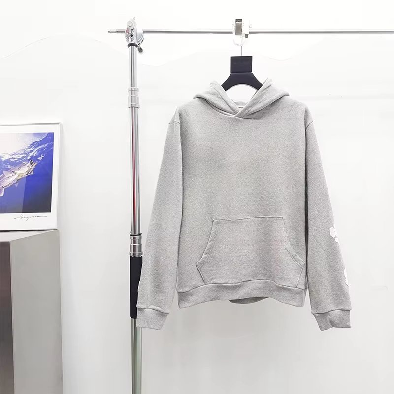 Top Quality 100% Cotton Men's Clothing Hoodies Sweatshirts Streetwear Tracksuits Denim Puff Printing Teares Hoodie for Men