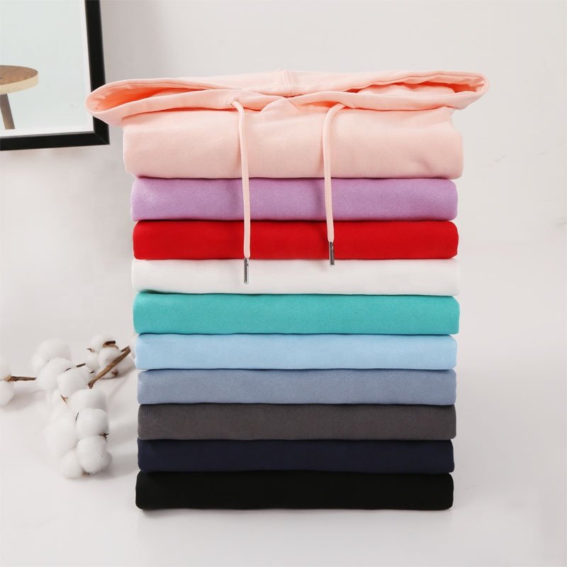 2024 Wholesale 360g High Quality Drop Shoulder Solid Color Long Sleeve Hoodie Custom Printing Hoodie Sweatshirt Men
