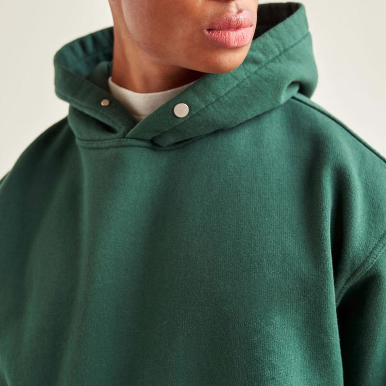 Custom knitted Breathable 100% Organic Cotton Embroidered puff print Pullover Men's Hoodies & Sweatshirts