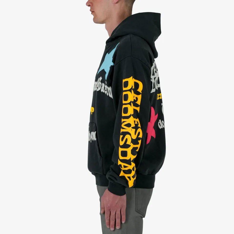 Wholesale Street Style Men's puff printing Hoodies Quick dry Custom Puff Print Hoodie cheap price breathable hoodies cheap price