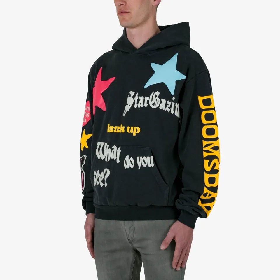 Wholesale Street Style Men's puff printing Hoodies Quick dry Custom Puff Print Hoodie cheap price breathable hoodies cheap price