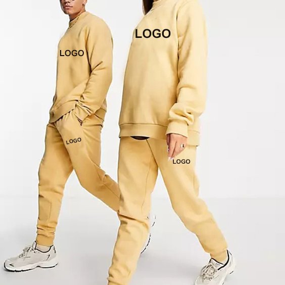 High Quality fall fashion Streetwear Custom Private Label Sweat Suit Unisex Tracksuit Cotton Sweatsuits