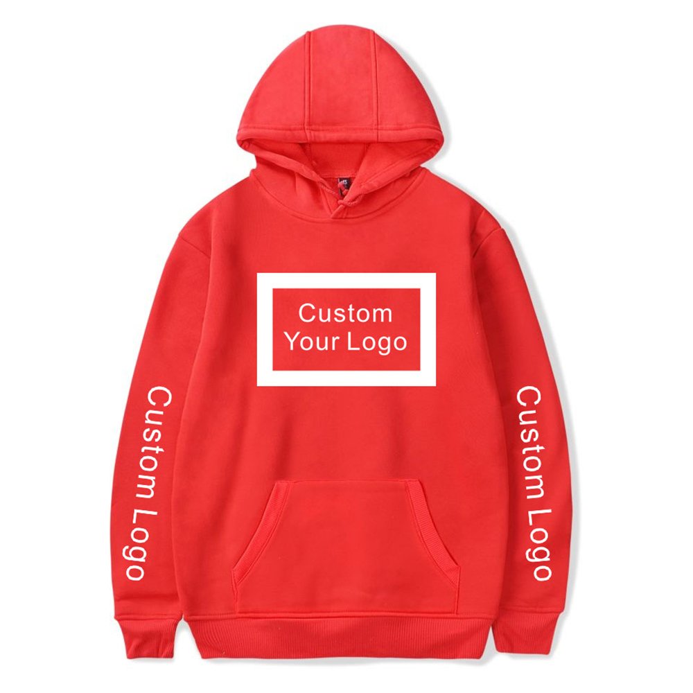 Wholesale Pullover Blank Plus Size Long Sleeves 100% Cotton Custom Logo Streetwear Full Printed Hip Hop Men Hoodie Unisex