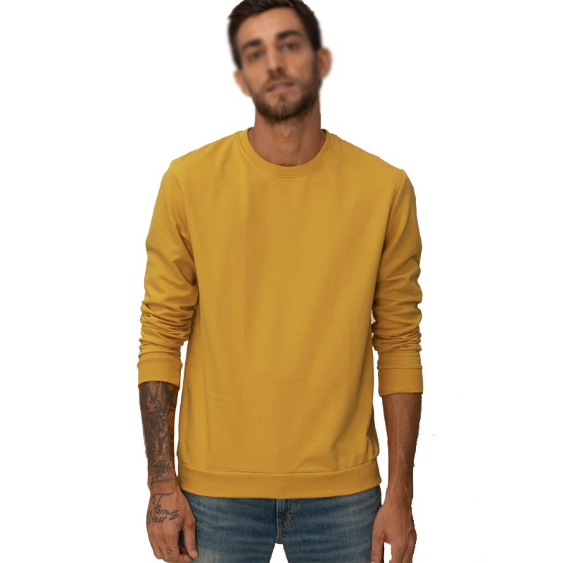 Pakistan Manufacturer Men's Clothing Custom Brand Logo Fleece Cotton Basic Men Pullover Thermal Sweatshirts