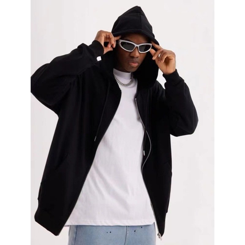 2024 acid wash distressed with screen printing Plus Size Men's Hoodies Sweatshirts Custom All over Print Hoodie Puff Printing