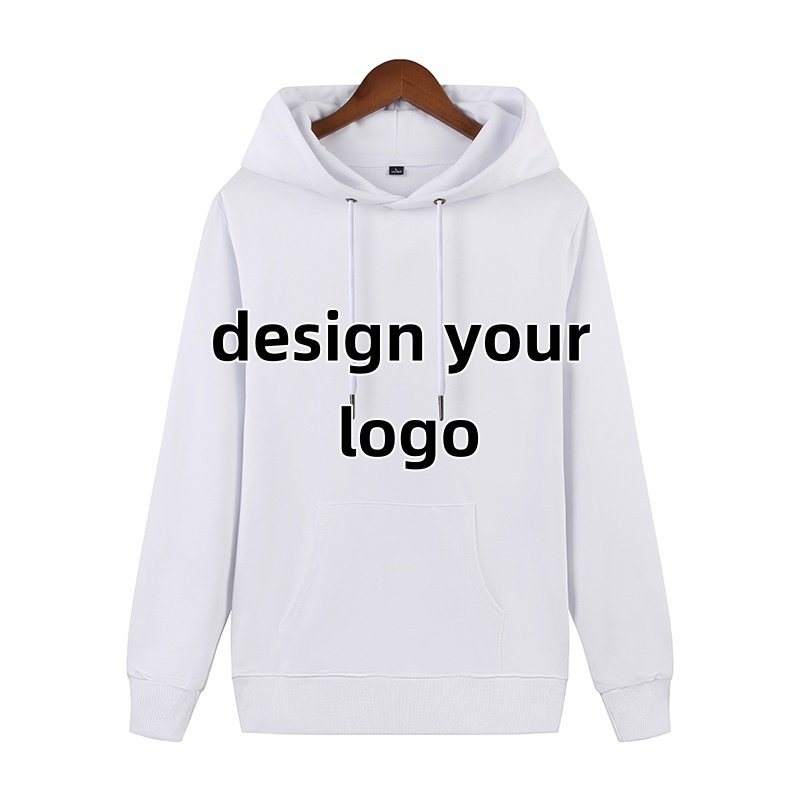 Customized DTG design men's hoodie High quality custom logo 500g heavyweight plush shoulder pocket hoodie (unisex)