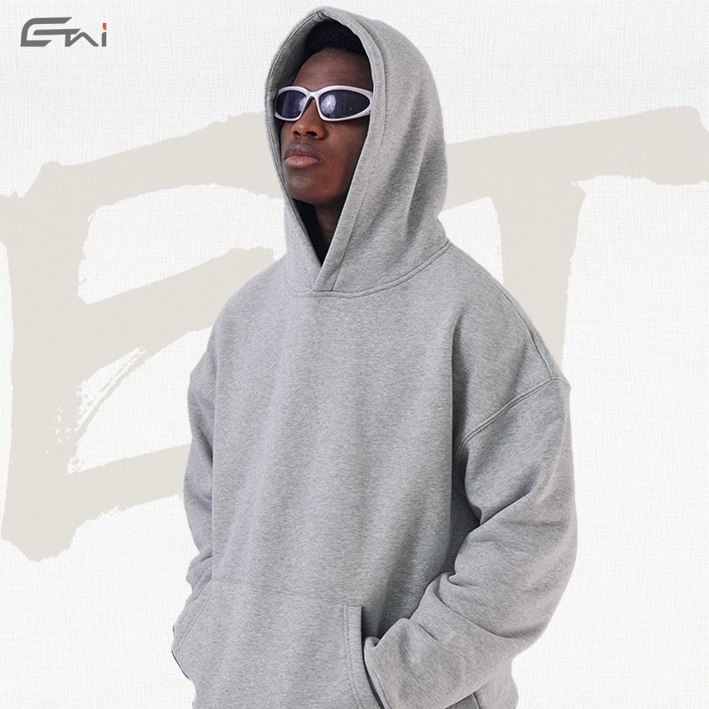 custom heavyweight thick cotton fleece hoodie pants set oversized stringless quality hoodie sweatspant set