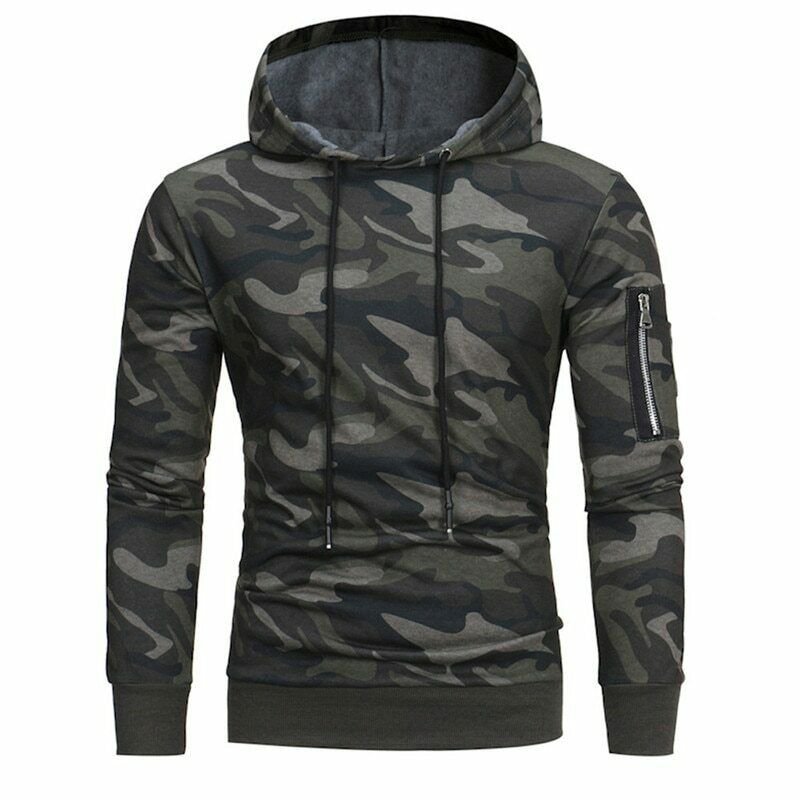 Men's Customized High Quality Camouflage Designed Hoodies For Men 100% Cotton Hood For Sale