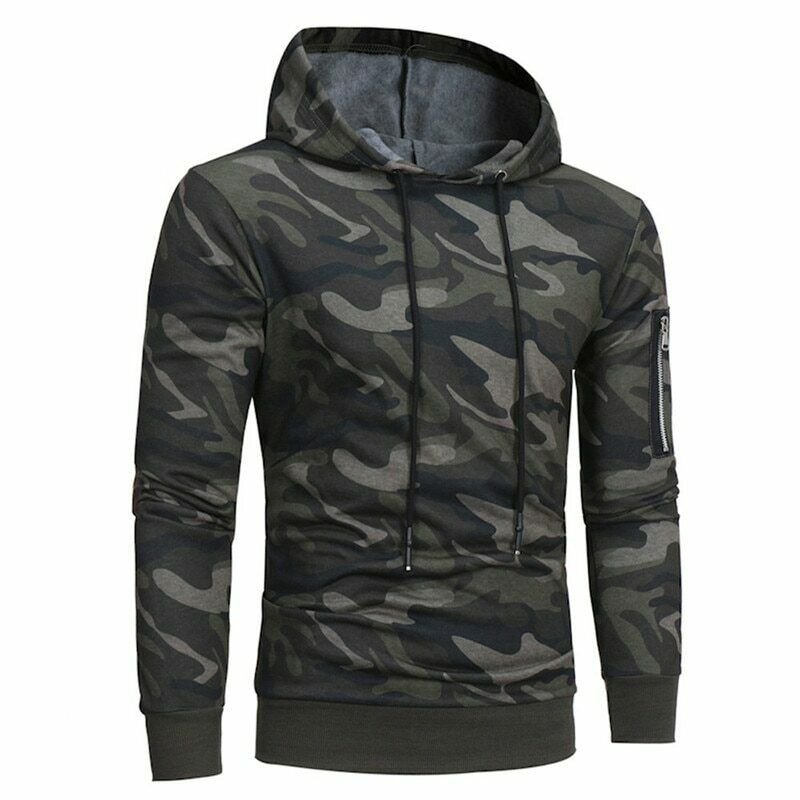 Men's Customized High Quality Camouflage Designed Hoodies For Men 100% Cotton Hood For Sale