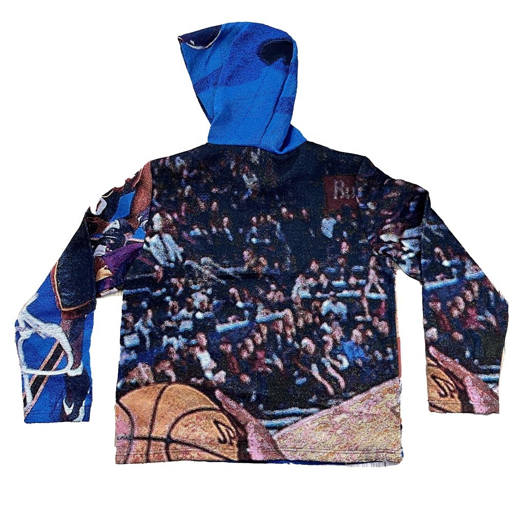 Men's Plus Size Basketball Star Kobee Hoodie Hip Hop Streetwear Pullover with Embossed Heat Sublimation Printing ODM Supply
