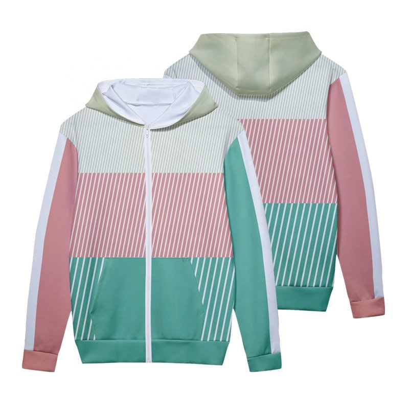 Wholesale Custom sublimation Workout Sports women's hoodies Sweatshirts Running Pullover Zipper Hoodie Gym Men's Hoodie