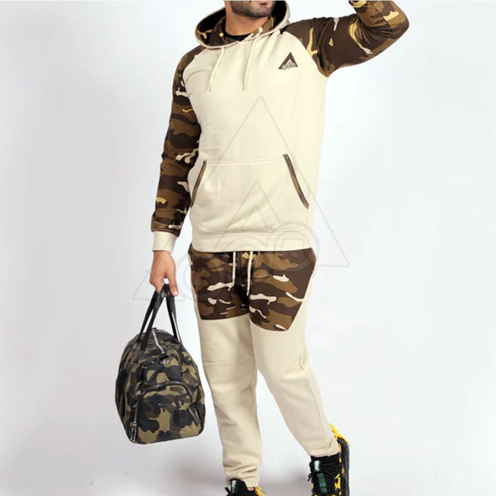 High Quality Breathable Pullover Hooded Tracksuit for Men Custom Logo Plus Size Sublimation Technique Set Style