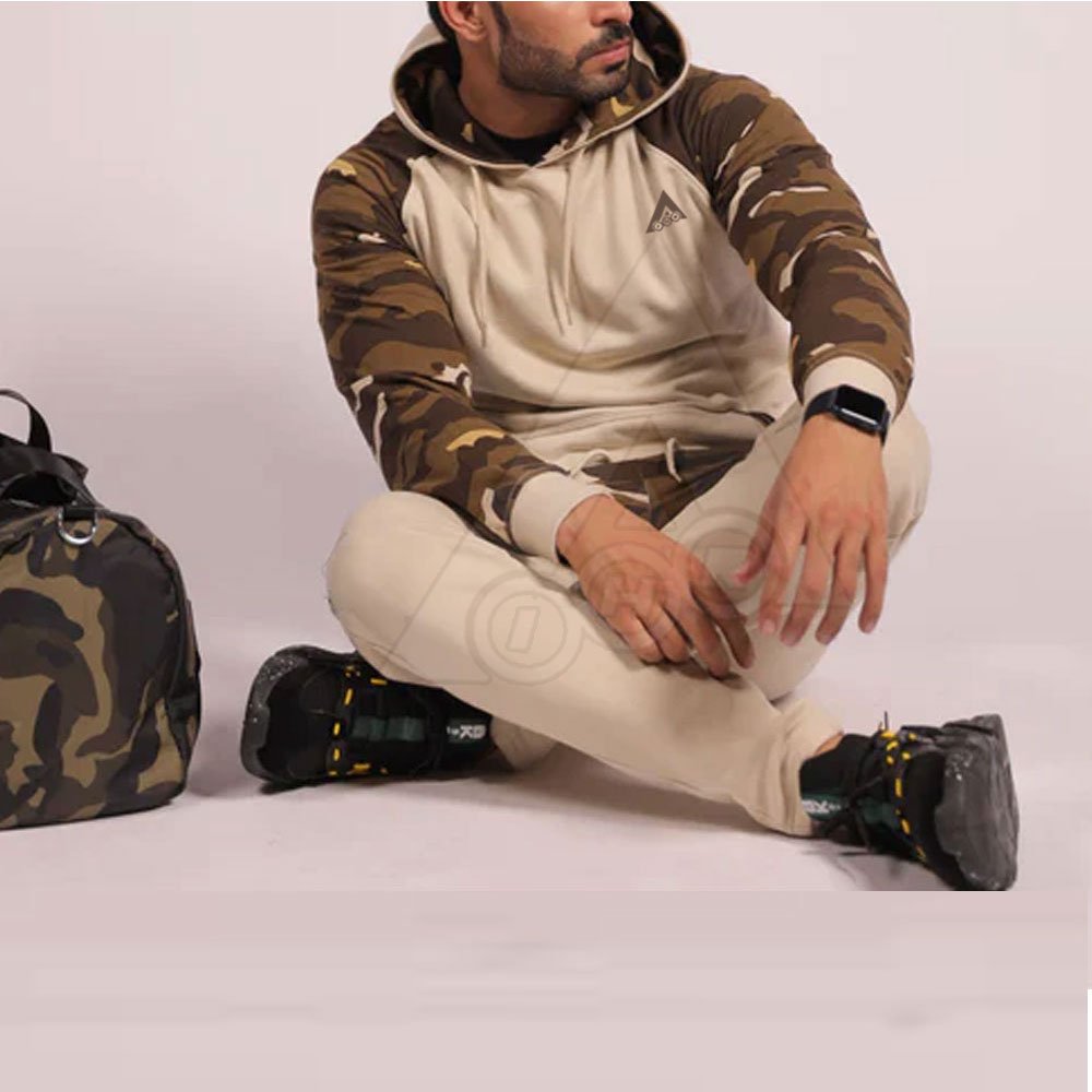 High Quality Breathable Pullover Hooded Tracksuit for Men Custom Logo Plus Size Sublimation Technique Set Style