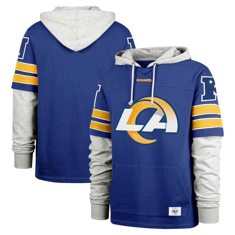 Factory direct autumn loose and comfortable men's hoodie, spliced printed rugby hoodie
