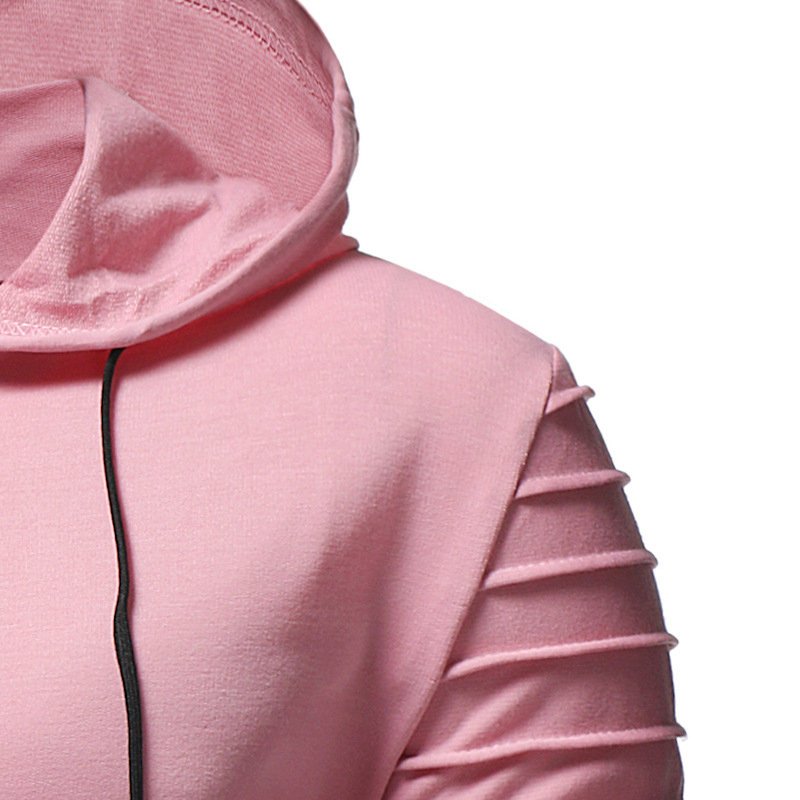 Bangladesh factory wholesale custom pure color orange white with Fleece hooded zipper hoodie for men