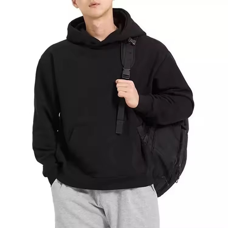 Custom Hoodies 500gsm Men's 100% Cotton Luxury Quality Puff Printing Oversized Streetwear Pullover Hoodies For Men