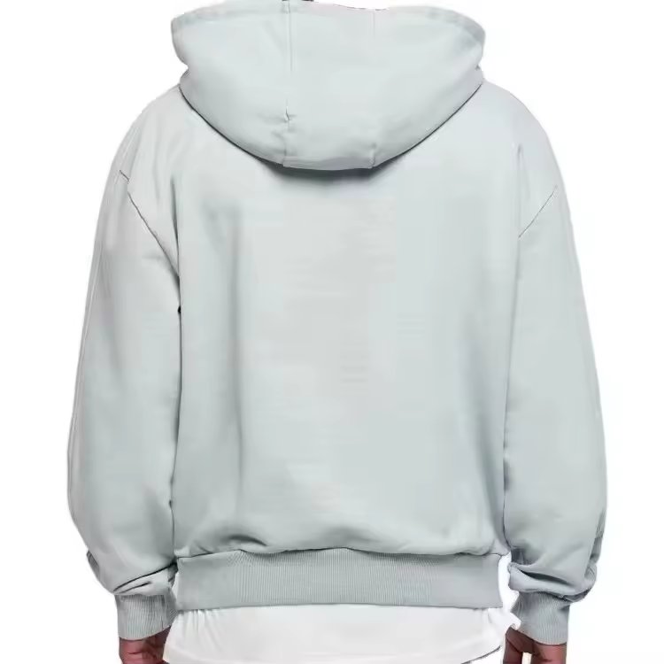 Custom Hoodies 500gsm Men's 100% Cotton Luxury Quality Puff Printing Oversized Streetwear Pullover Hoodies For Men