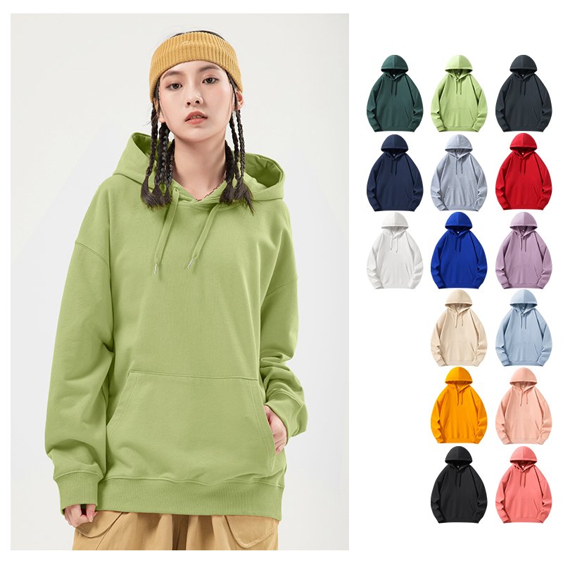 Free Sample 300G 330G Blank Plain Essentials Hoodie 100% Cotton French Terry Men'S Hoodies Unisex