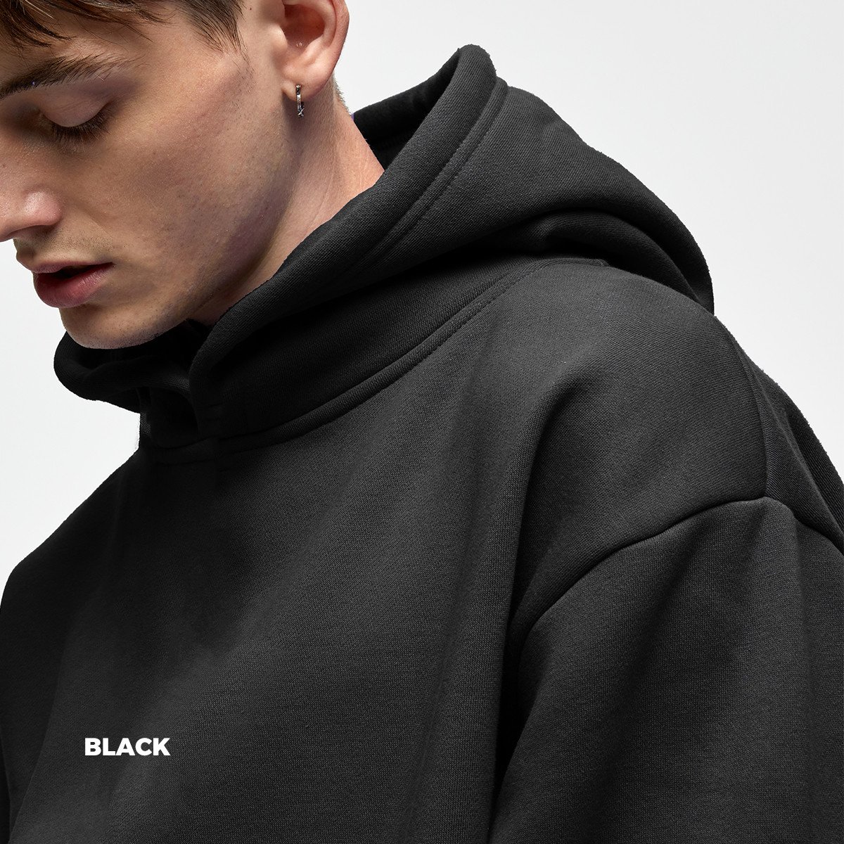 Wholesale 380g Thick Plain Coloured Heavyweight Hoodie Customized Oversize Men's Hoodies & Sweatshirts Boy