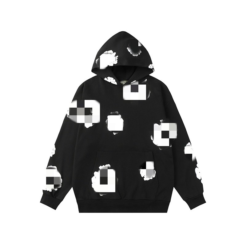 100% Cotton Men's Clothing Tracksuits Street Wear Plus Size Floral Logo Denim Tears Hoodie 1 To 1
