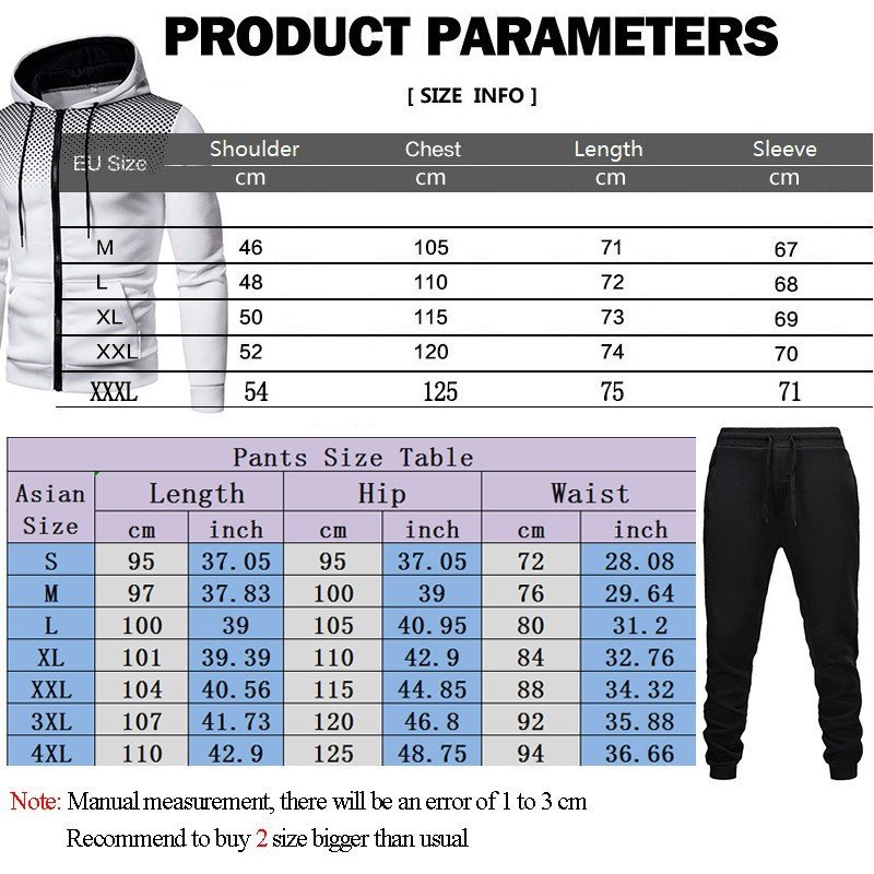 Men's Blank Winter Jacket Set Sport Drop Shoulder Hooded 2 Piece set Hoodies Joggers men wear Gym training & jogging suit