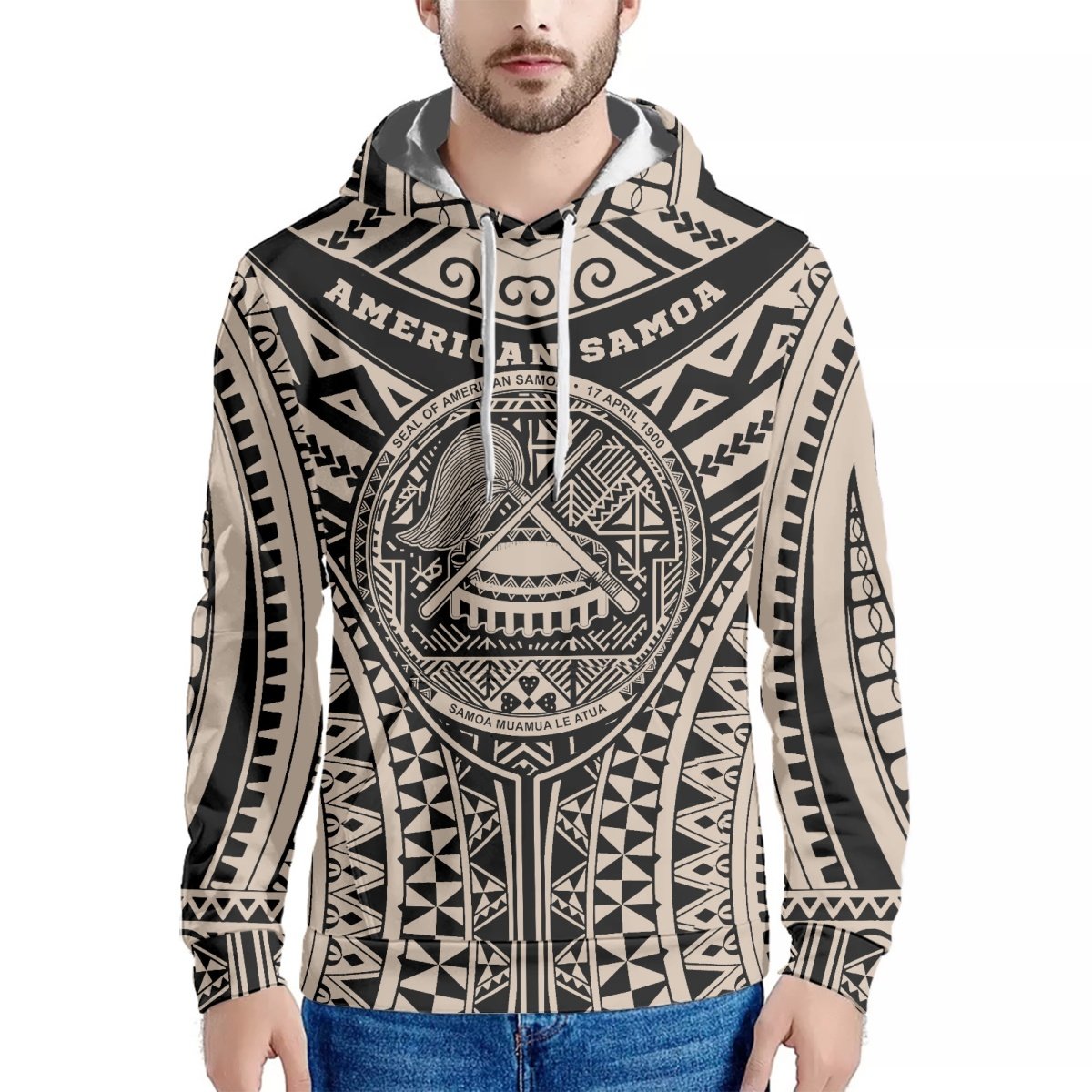 Dropshipping Clothes Streetwear Hoodies 2023 Polynesian Tribal American Samoa Print On Demand Custom Men's Hoodies & Sweatshirts