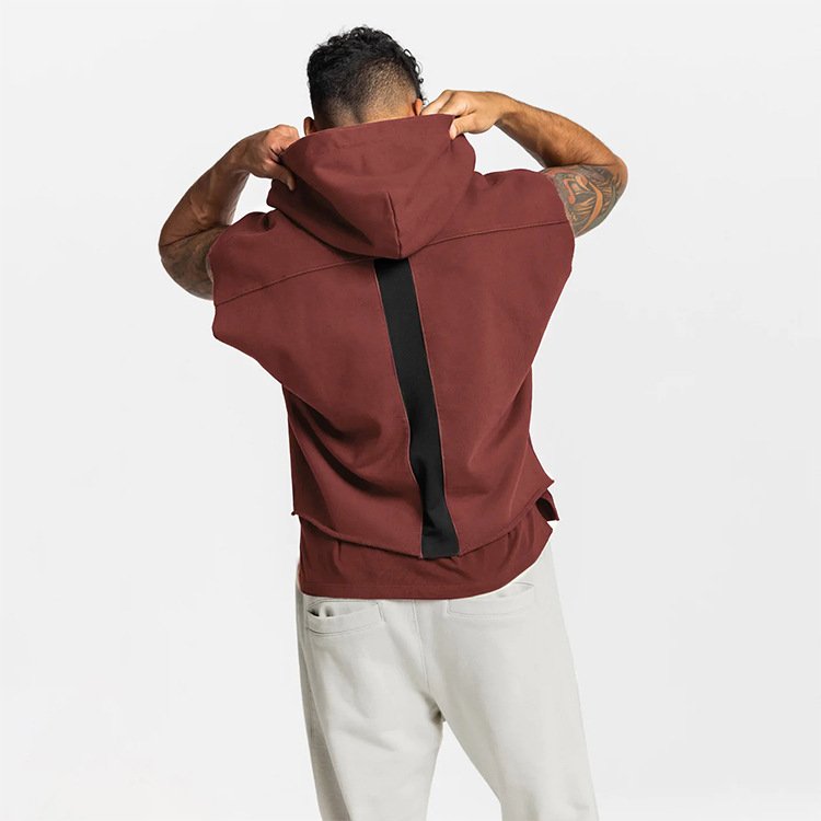 TT5024 Streetwear Custom Print Embroidered Logo Oversized Tank Top Mens Sleeveless Hoodies