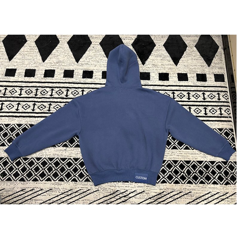 Custom Logo Clothe Brand 500gsm 600gsm Men's Fleece Hoodie Cotton Heavy Weight Drop Shoulder Oversize Boxy Fit Cropped Hoodies