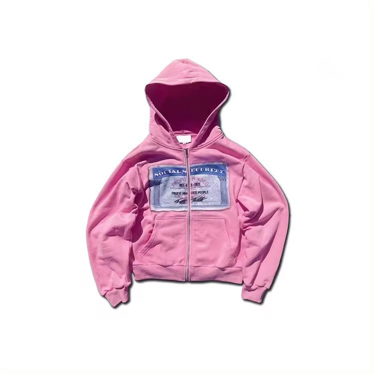wholesale boxy 100% cotton french terry streetwear heavyweight oversize acid wash zip up ditressed men hoodie