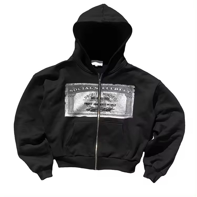 wholesale boxy 100% cotton french terry streetwear heavyweight oversize acid wash zip up ditressed men hoodie