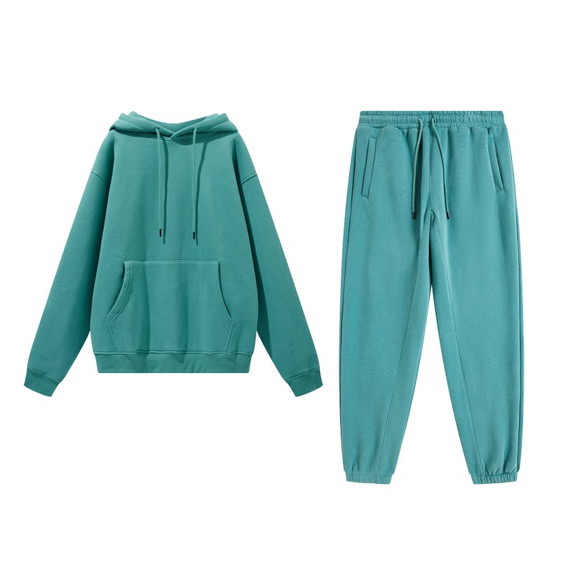 OEM Factory Wholesale Trendy Round Neck Men Baggy Sweatsuits Customized Private Label High Quality Men's 2 Piece Set Hoodie