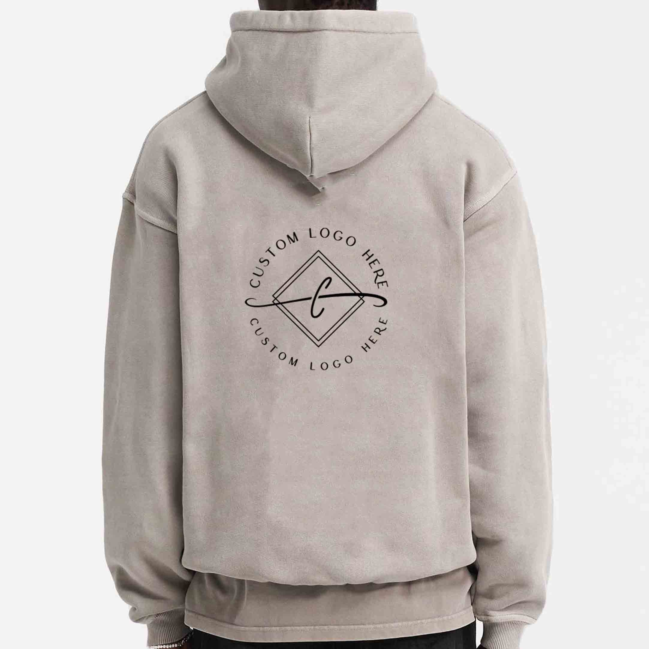 custom men's hoodie drop shoulder high quality 100% cotton french terry hooded sweatshirt oversize fit pullover mens hoodies