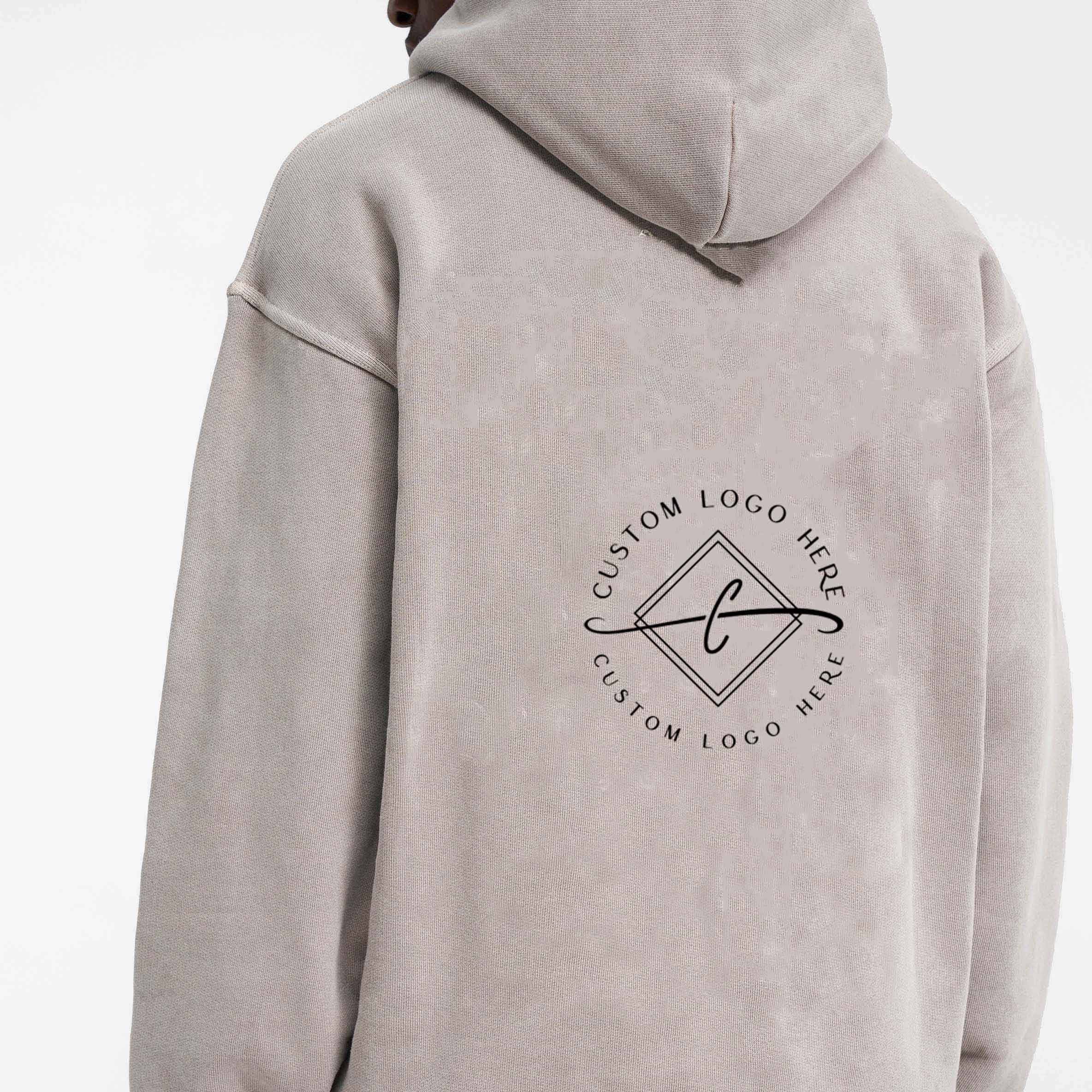 custom men's hoodie drop shoulder high quality 100% cotton french terry hooded sweatshirt oversize fit pullover mens hoodies