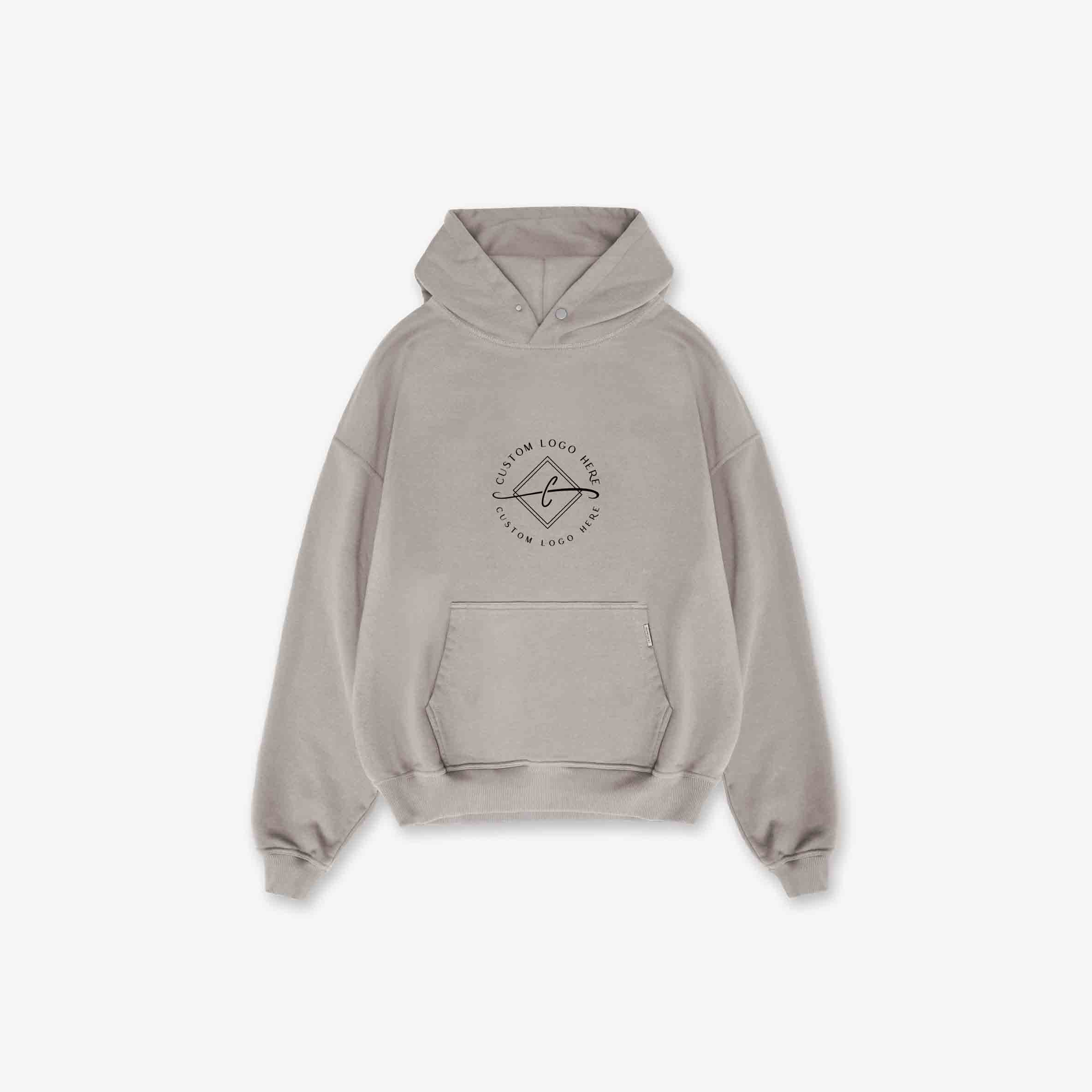 custom men's hoodie drop shoulder high quality 100% cotton french terry hooded sweatshirt oversize fit pullover mens hoodies
