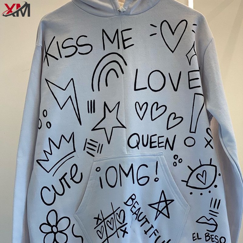 Manufacturer Men Cotton Unisex Pullover Printing Sports Custom Logo Embroidery Sweatshirt Plus Size Men's Hoodies