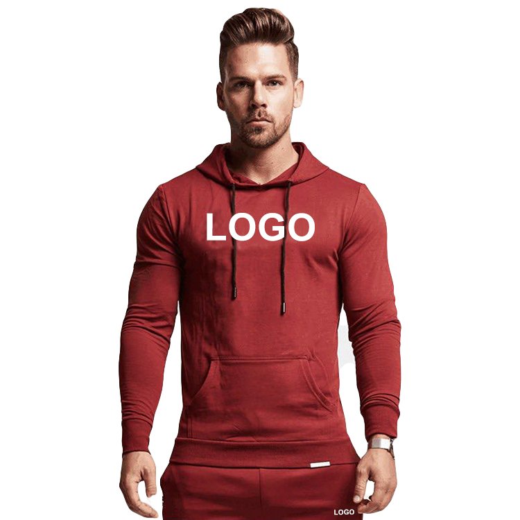 High Quality Bulk Logo Printed Fashion Designer Men'S Streetwear Sport Gym Hoodie