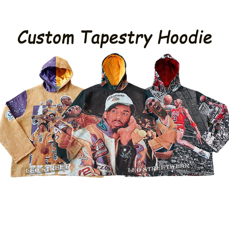 Fashion Hiphop Streetwear Tapestry Hoodie Men Basketball Cool Top Clothing Tapestri Blanket Plus Size Men's Hoodies Sweatshirts