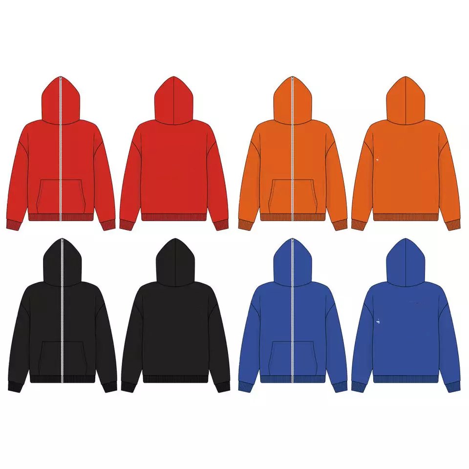New Design Rhinestone Full Face Zip Up Hoodie Over Men's Hoodies Custom Logo Hip Hop Men zipper Hoodie