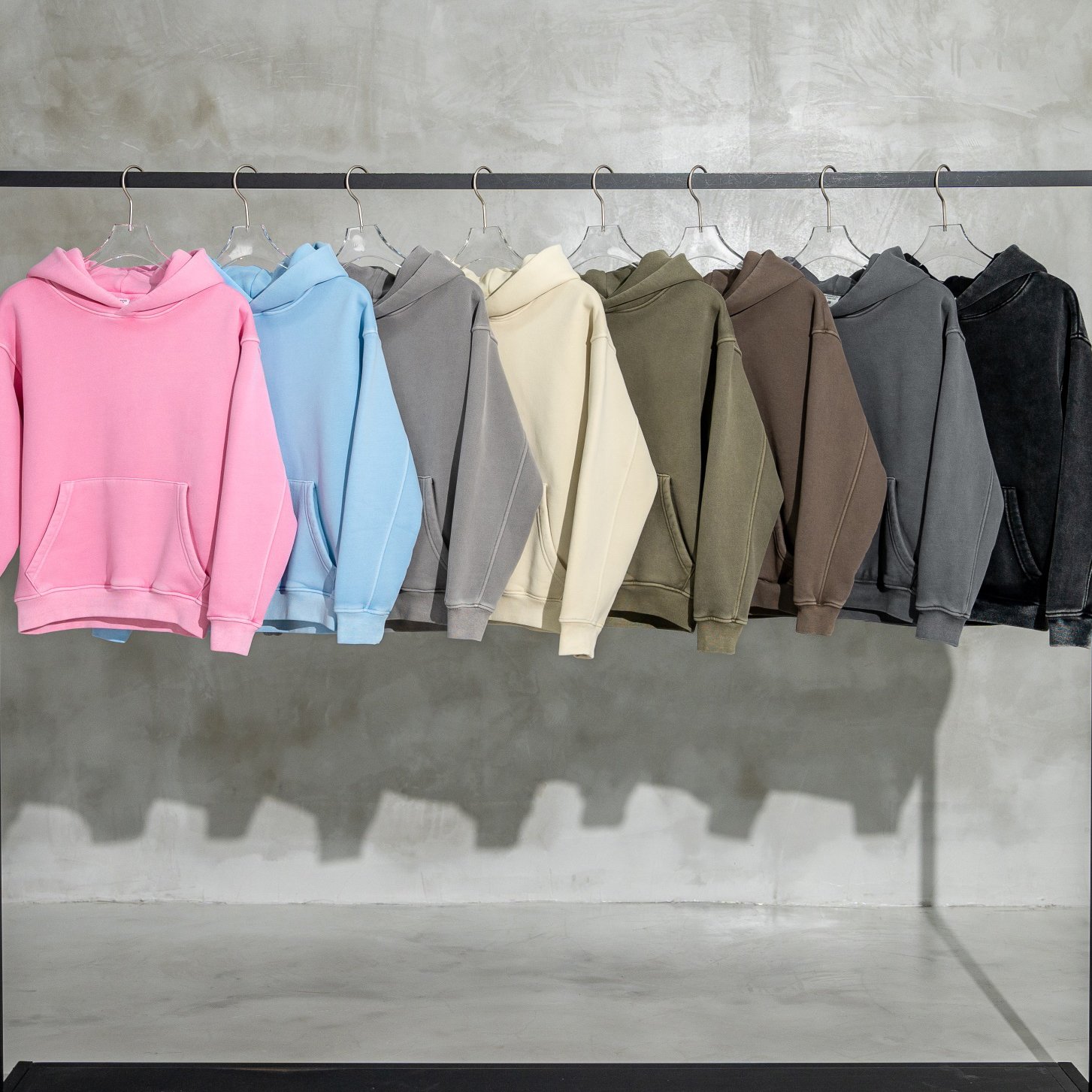 High Quality Cotton Oversize Hoodie Thick Fleece Drop Shoulder Plain Blank Custom pull a capuch Sudadera Men Hoodies