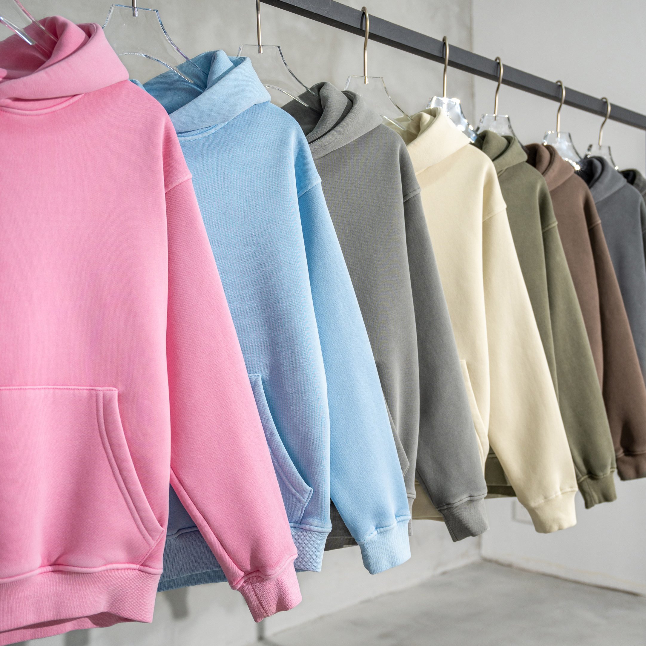 High Quality Cotton Oversize Hoodie Thick Fleece Drop Shoulder Plain Blank Custom pull a capuch Sudadera Men Hoodies