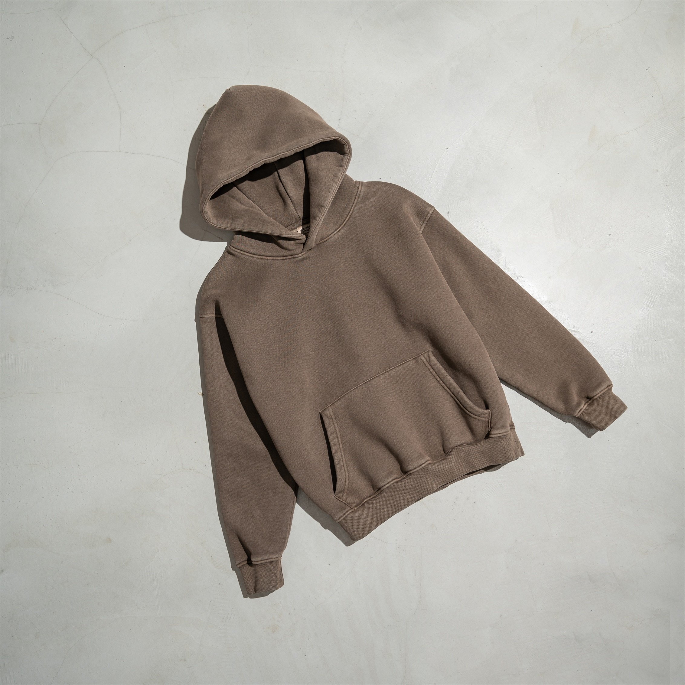 High Quality Cotton Oversize Hoodie Thick Fleece Drop Shoulder Plain Blank Custom pull a capuch Sudadera Men Hoodies