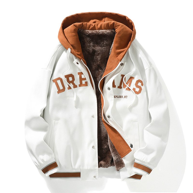 Wholesale New Men's Autumn and Winter Warm Cotton Jacket Hooded Versatile Coat
